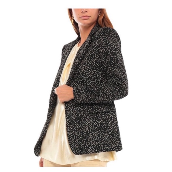 New! ALICE + OLIVIA Animal Print Jacquard Blazer - Picture 2 of 11